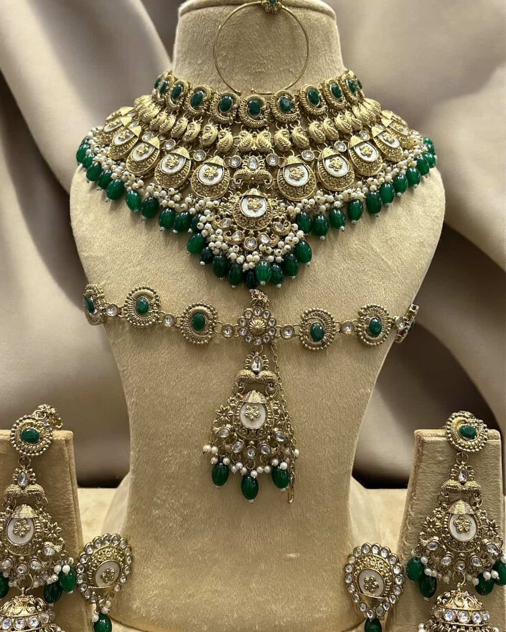 Rajwadi Antique Gold Choker Set