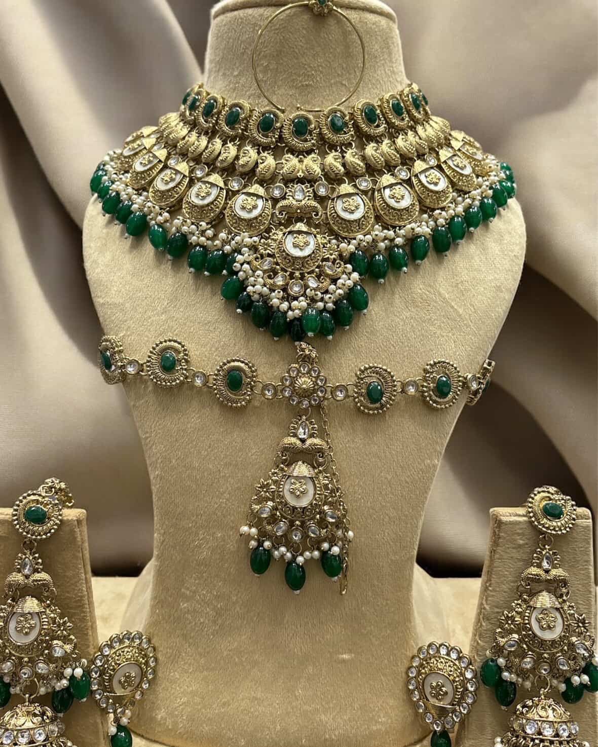 Rajwadi Antique Gold Choker Set