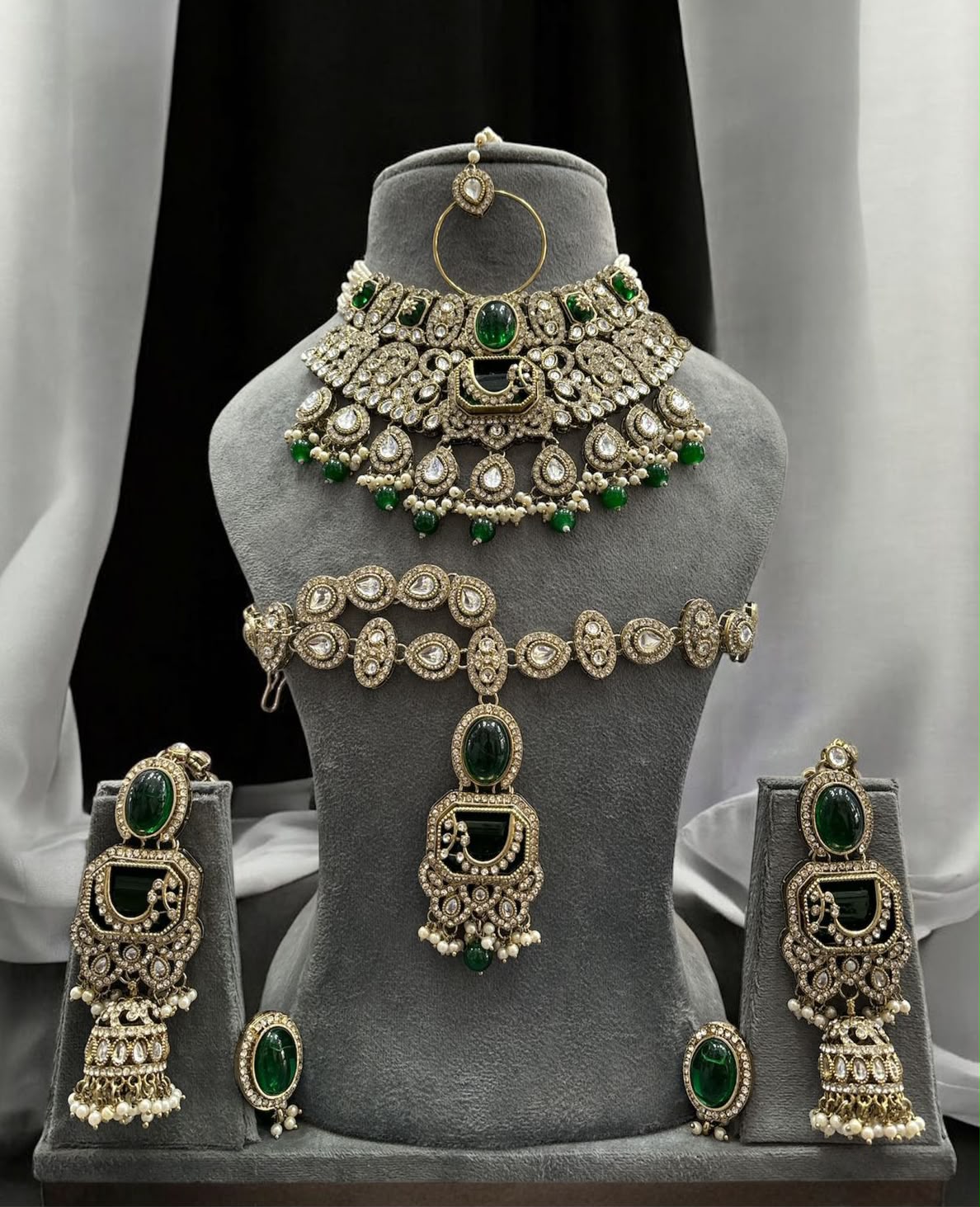 Green Kundan Bridal Set
