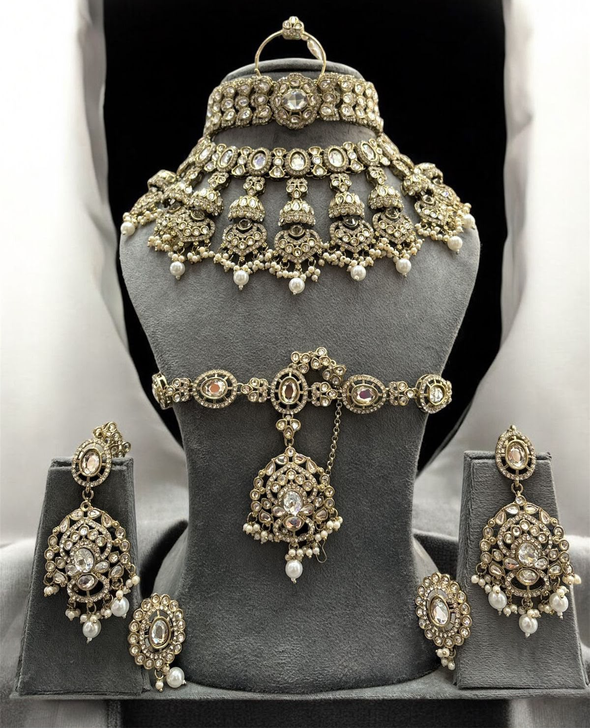 Imperial Lakshmi Temple Bridal Jewellery Set