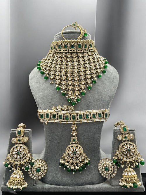 Antique Gold Bridal Set Indian Bridal Jewelry