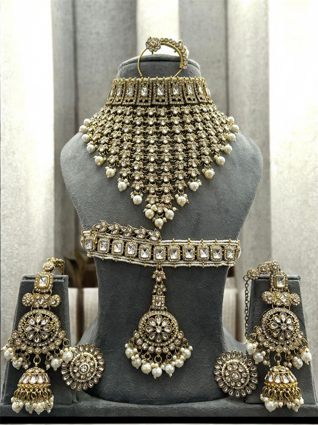 Antique Gold Bridal Set Indian Bridal Jewelry