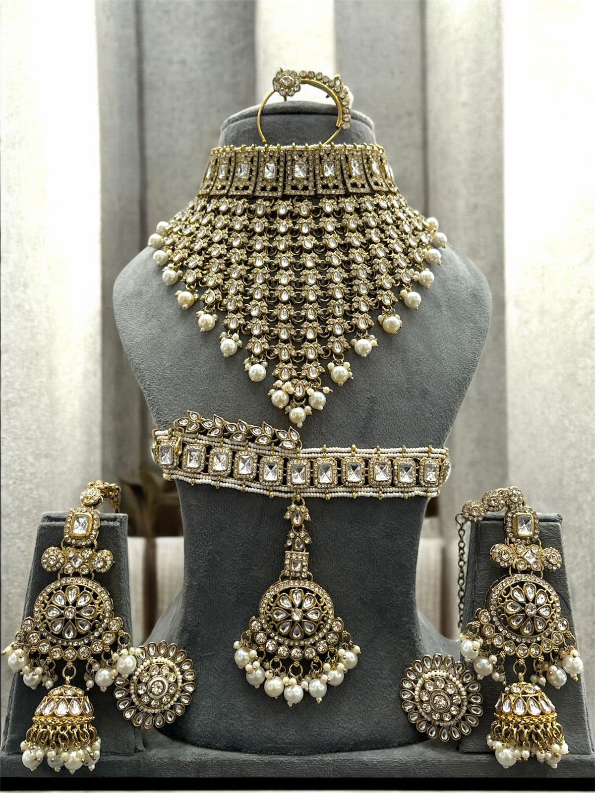 Antique Gold Bridal Set Indian Bridal Jewelry